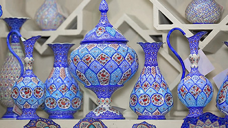 میناکاری،هنررنگ و آتش بر مس